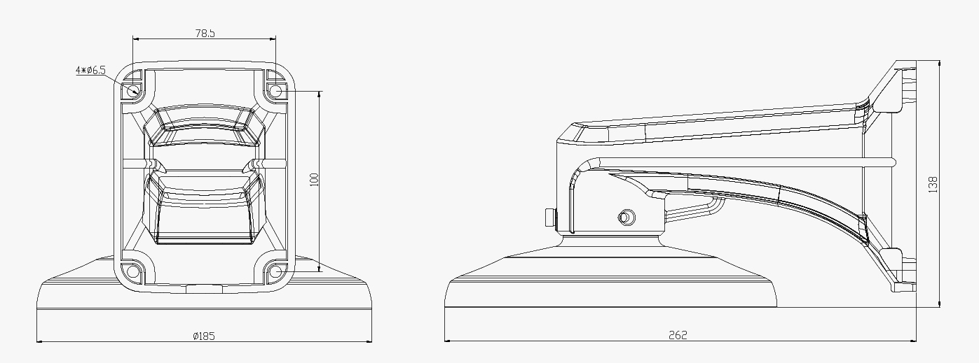 Кронштейн для крепления купольных PTZ камер Milesight MS-A77